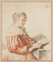 KG 07317
          <br/>
          Klavecimbelspeelster
          <br/>
          <em>Körnlein, Johannes (1719/21-1772)</em>